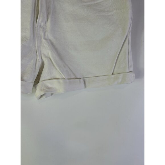 Vintage 90s Levis 37954 Regular Fit High Rise Cuffed Shorts White Orange Tab 11 - Picture 3 of 7